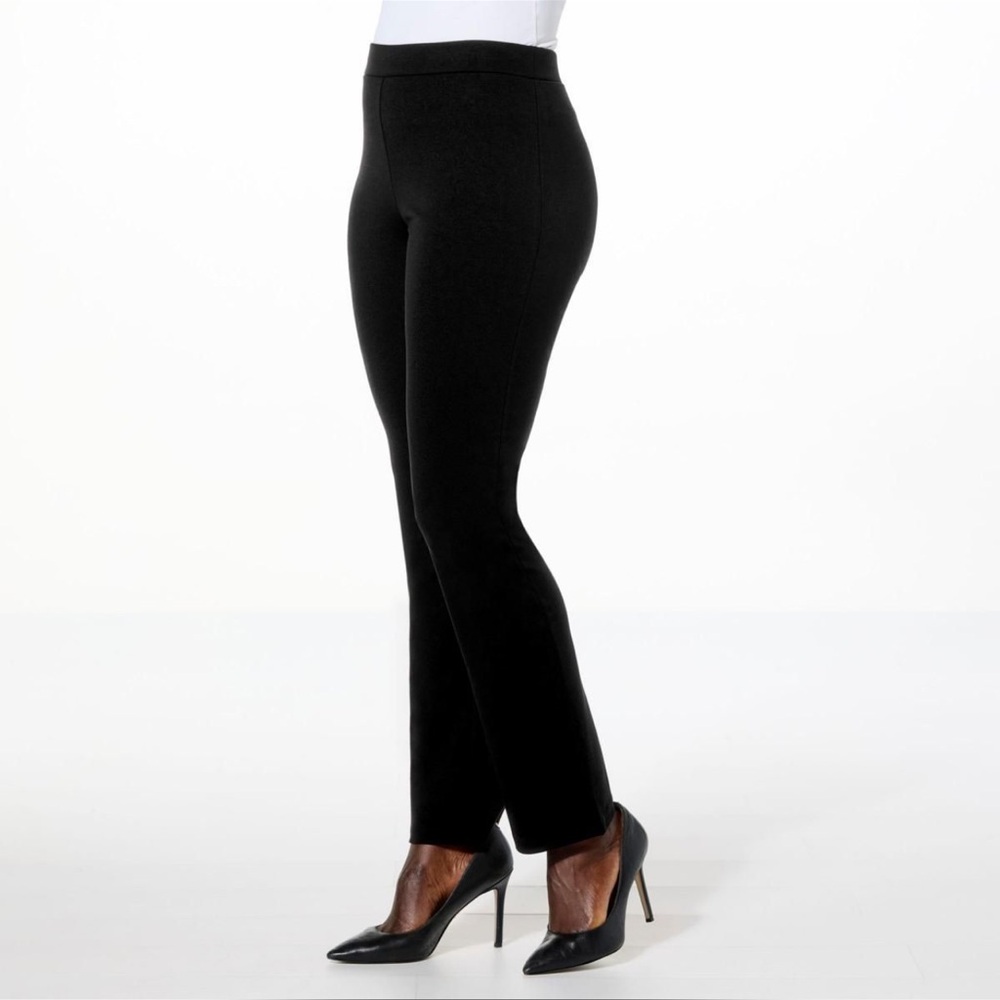 IMAN Black Global Chic Straight
Leg Ponte Pant Size 1X - $55 MSRP NWT